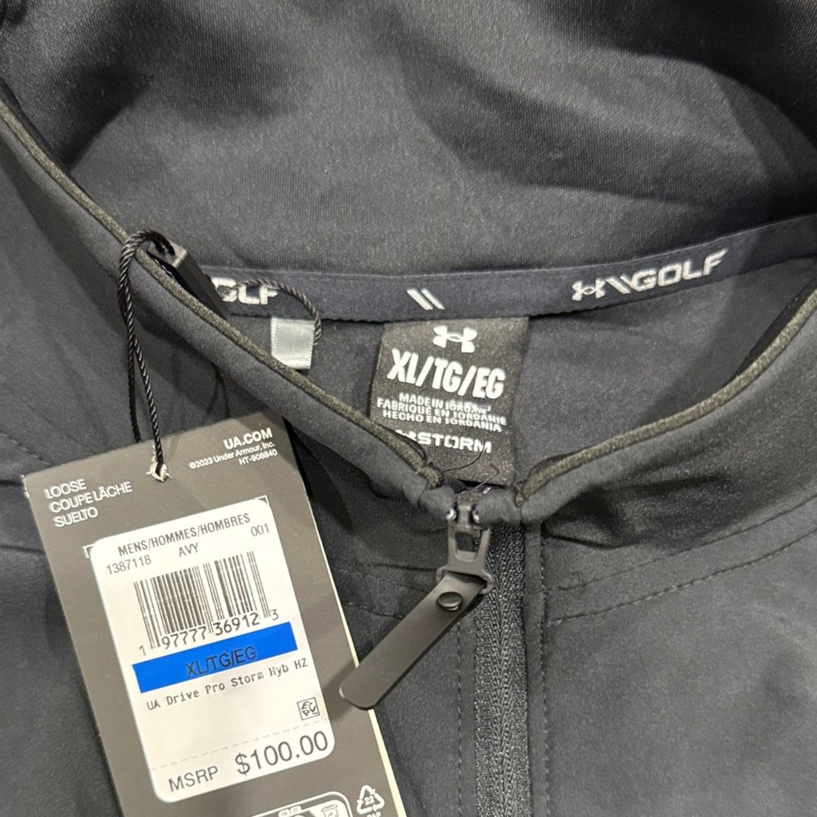 Under Armour Under Armour GOLF Men's Black Golf 1/4 zip size XL msrp $100 Size US XL / EU 56 / 4 - 9 Thumbnail