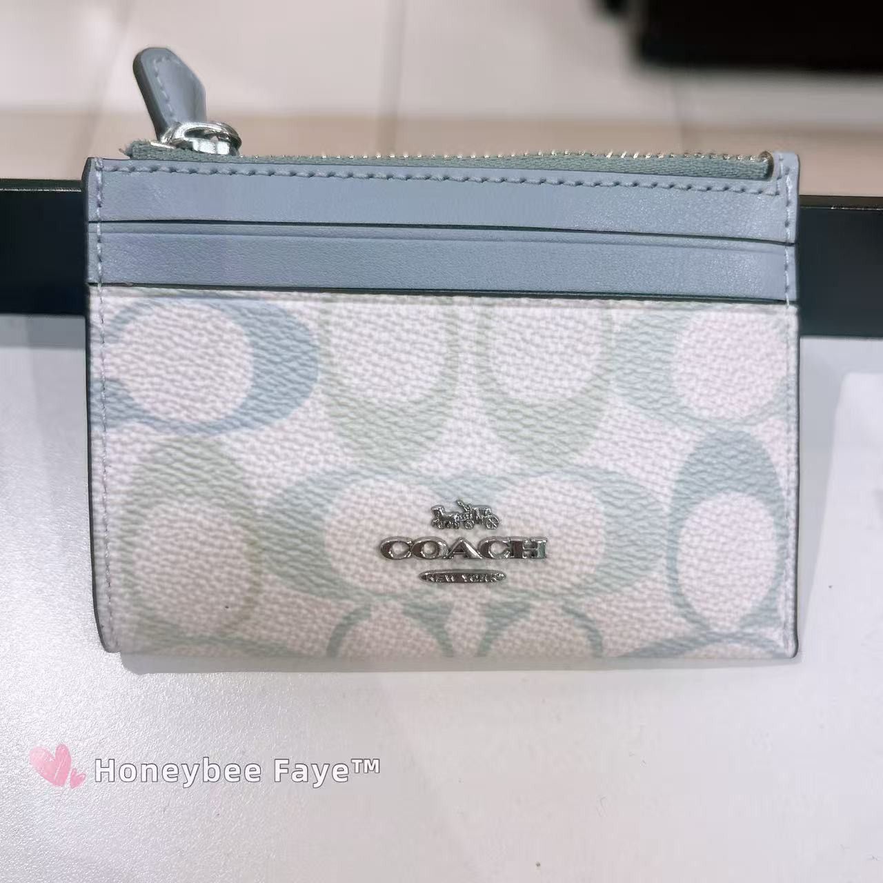 Coach Mini Skinny Id Case In Signature Canvas CEC49 Size ONE SIZE - 1 Thumbnail