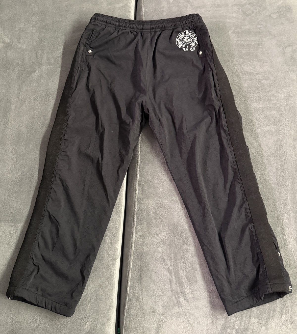 Chrome Hearts Chrome hearts Silver Button down track pants w/ size M Size US 30 / EU 46 - 1 Thumbnail