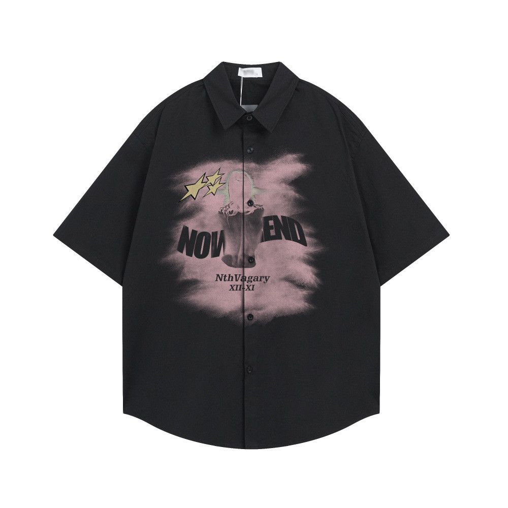 Japanese Brand American hip-hop blurry human figure print shirt Size US M / EU 48-50 / 2 - 1 Thumbnail