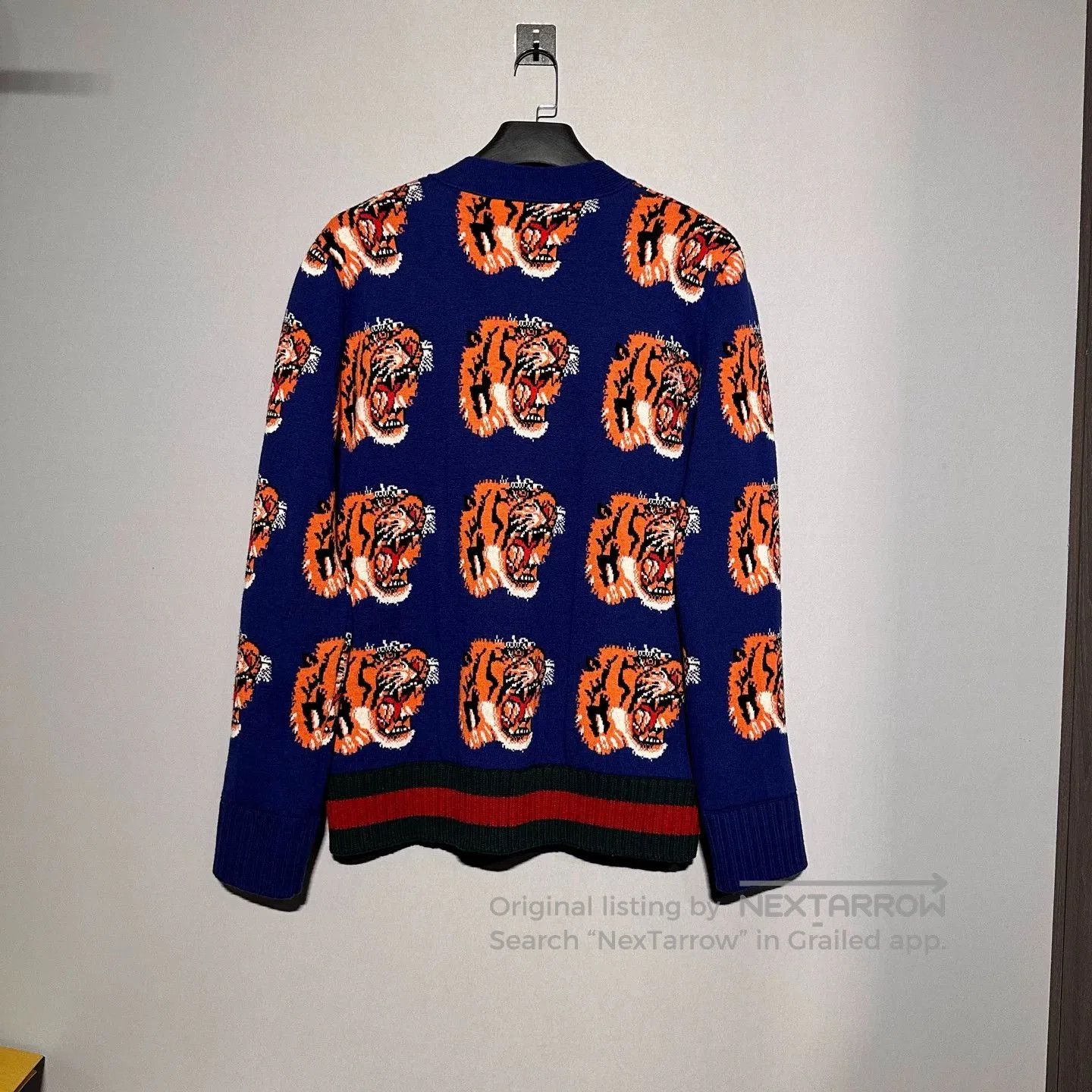 Gucci Gucci Tiger Print Wool Cardigan. Size US M / EU 48-50 / 2 - 2 Thumbnail