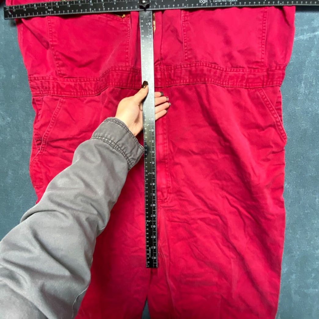 Walls Walls Coveralls Mens 54 Red Cotton Non Stretch Non Insulated Outdoor Workwear Size US 38 / EU 54 - 5 Thumbnail