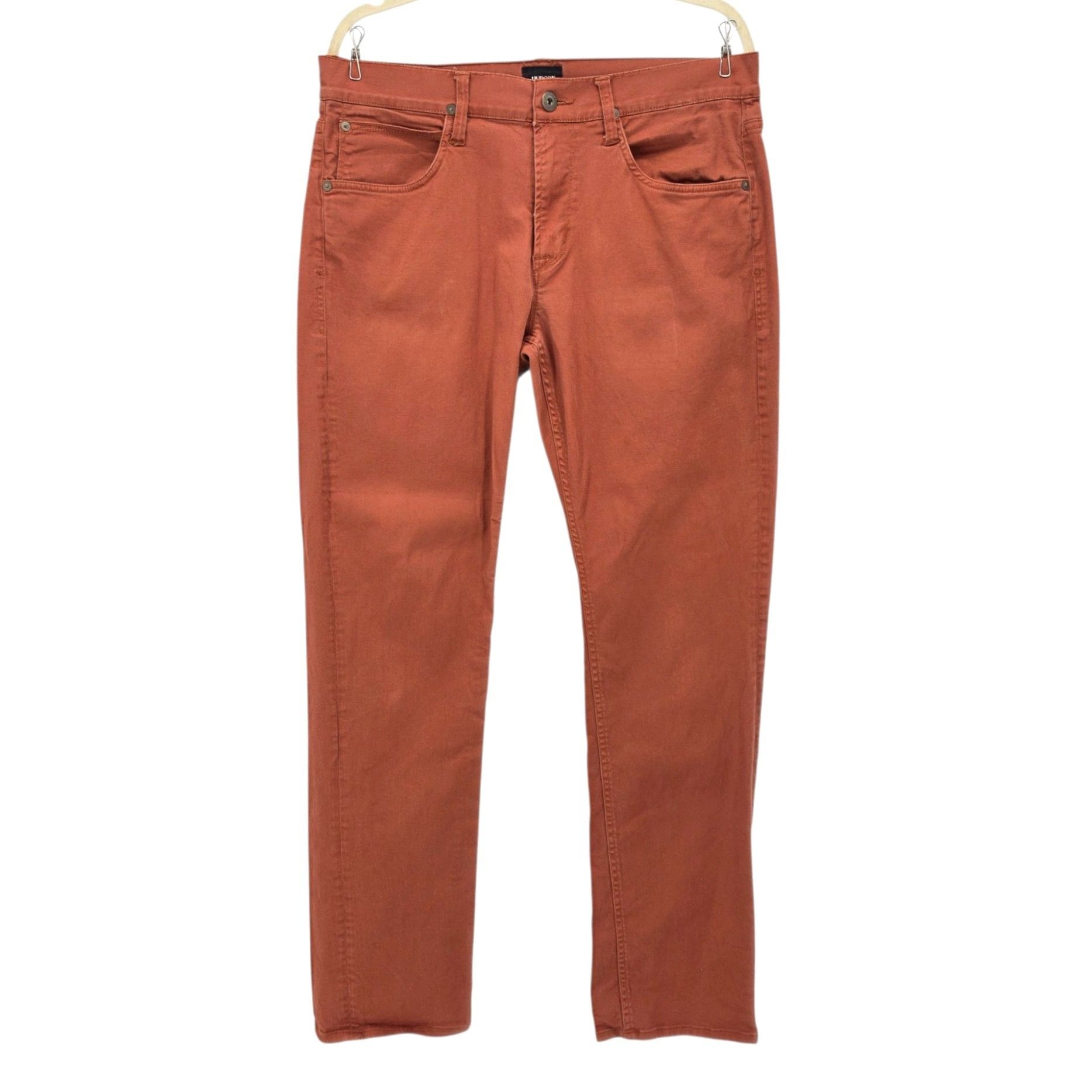 Hudson Hudson Mens 34 Jeans Byron 5 pocket Straight Rust Burnt Oran Size US 34 / EU 50 - 9 Thumbnail