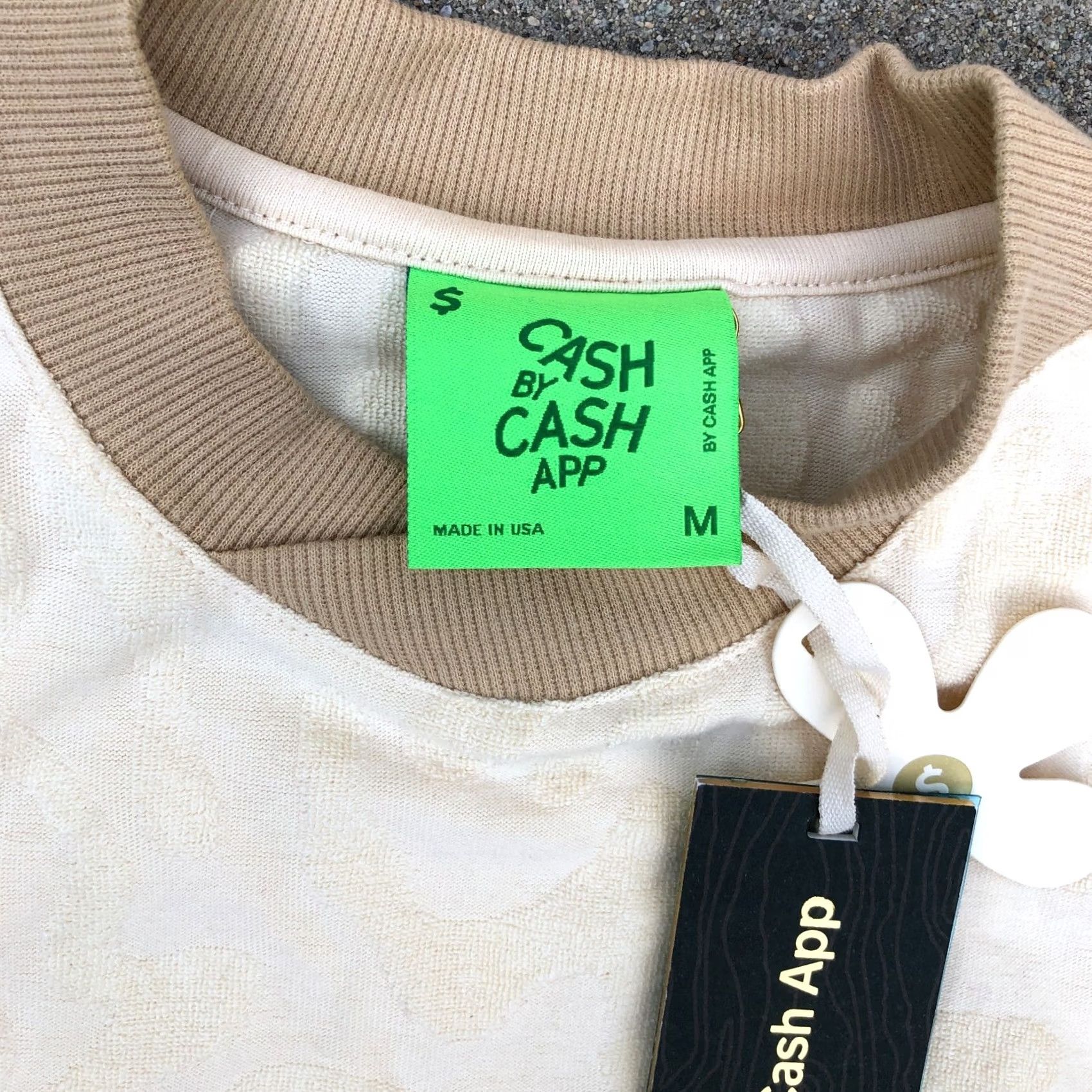 CLOT CASH BY CASH APP Fuzzy Terry Cloth Shirt MED Men's Short Sleeve Beige NWT Top Shirt Size US M / EU 48-50 / 2 - 7 Thumbnail