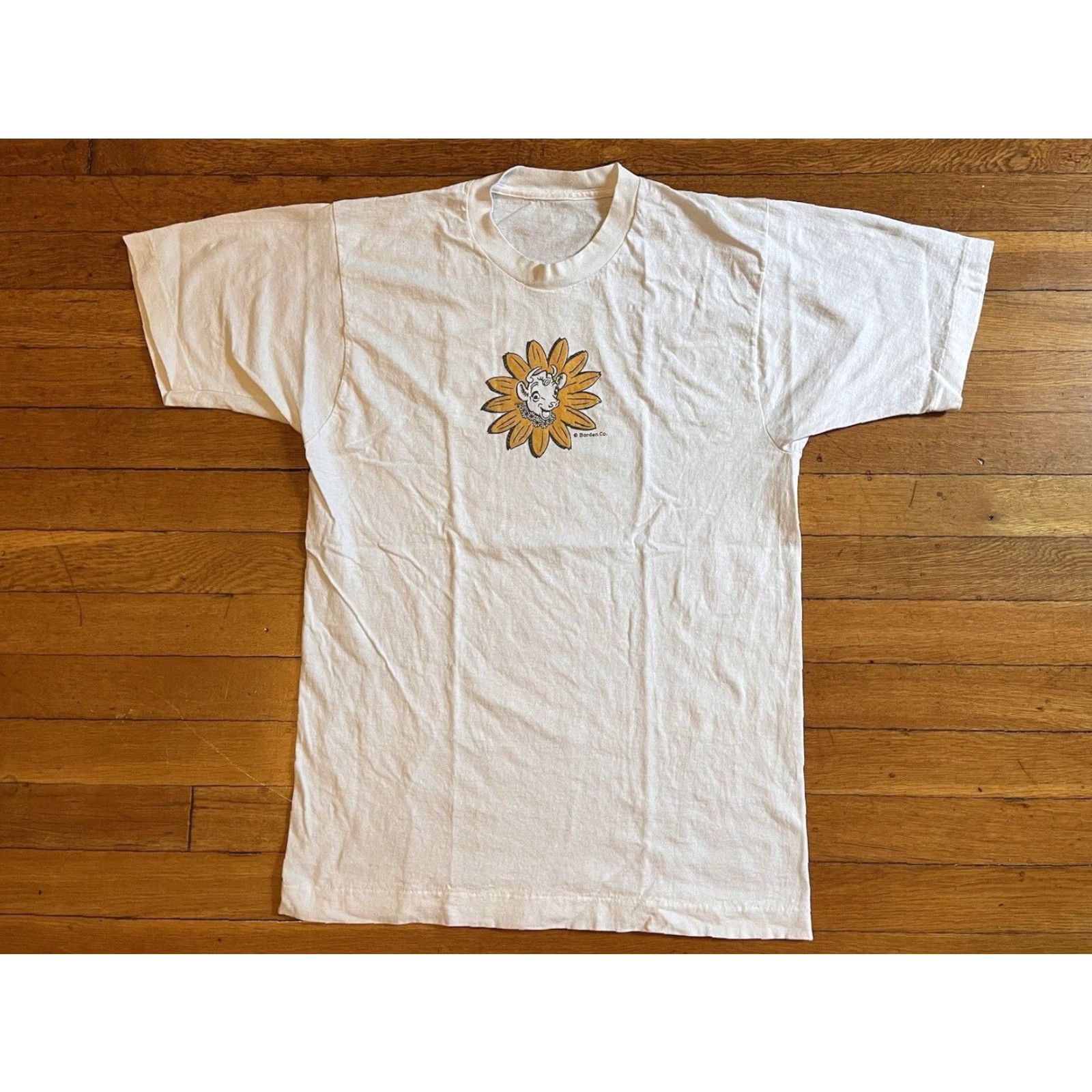 Vintage VINTAGE Borden Milk Elsie The Cow Shirt Men's M White Graphic Print Logo Crew Neck Short Sleeve T-Shirt 80s Retro Animals Size US M / EU 48-50 / 2 - 2 Thumbnail