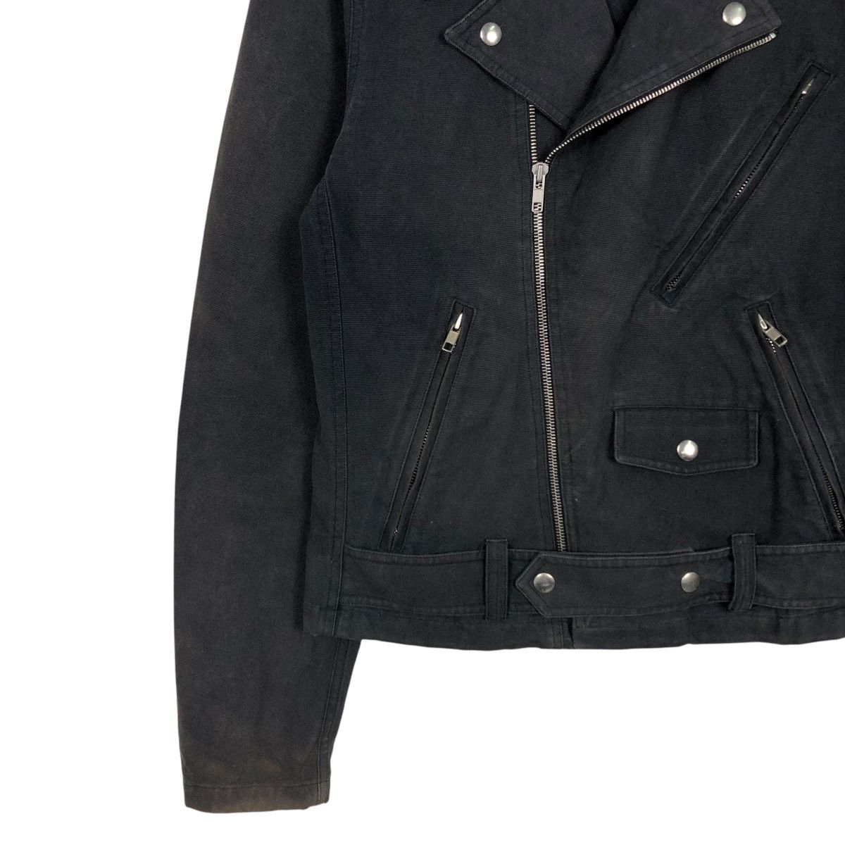agnes b. 🔥CROPPED BIKER JACKET AGNES B. DOUBLE COLLAR Size US S / EU 44-46 / 1 - 6 Thumbnail