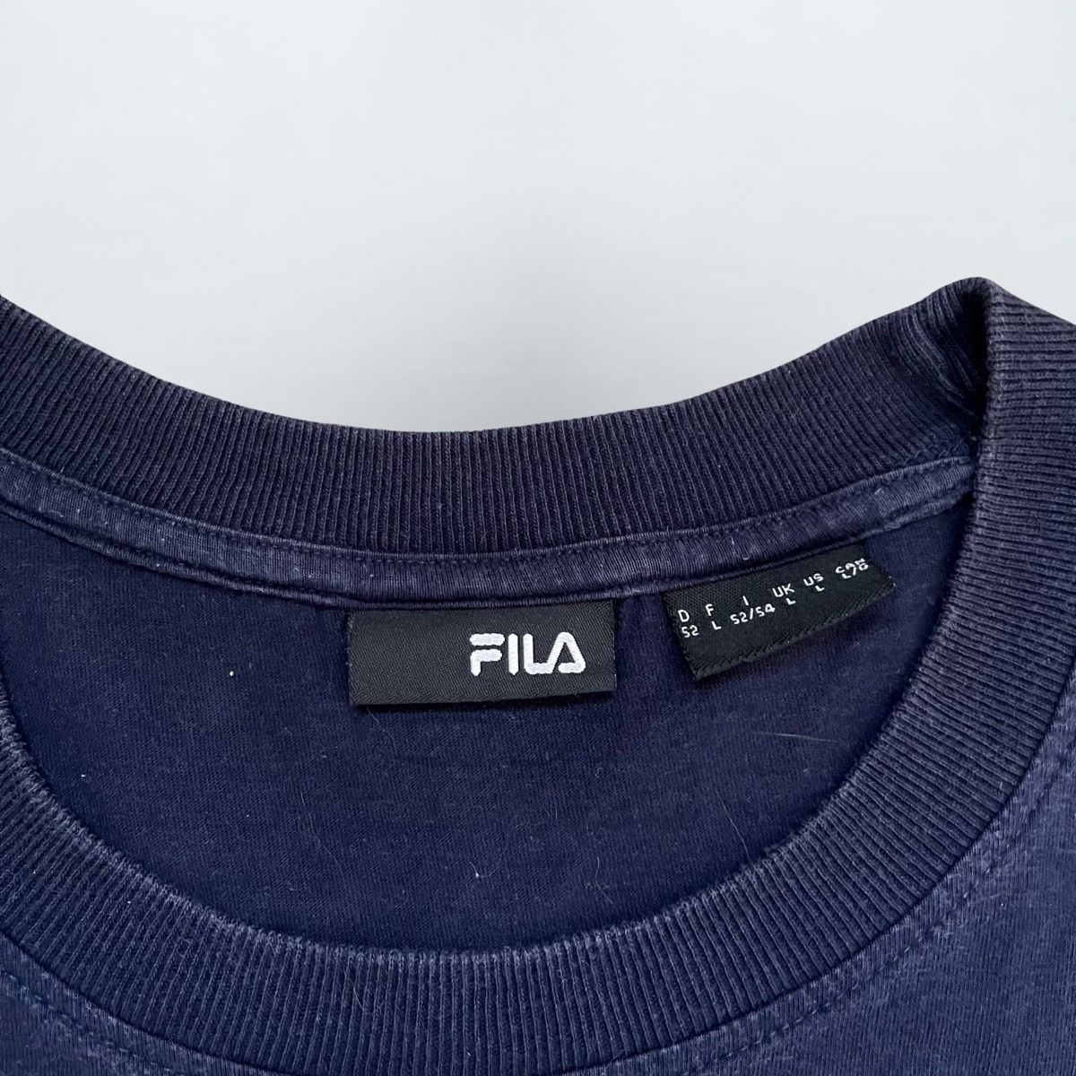 Fila Fila Navy Blue Logo Tee (Size L) Size US L / EU 52-54 / 3 - 3 Thumbnail