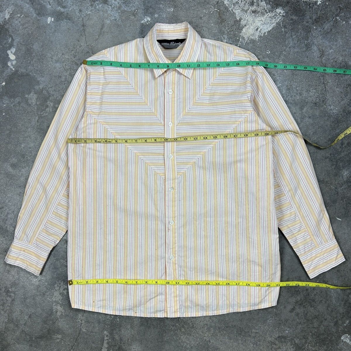 Japanese Brand × Kansai Yamamoto × Vintage 1990s Kansai Profumo - Geometric Lines Size US M / EU 48-50 / 2 - 8 Thumbnail