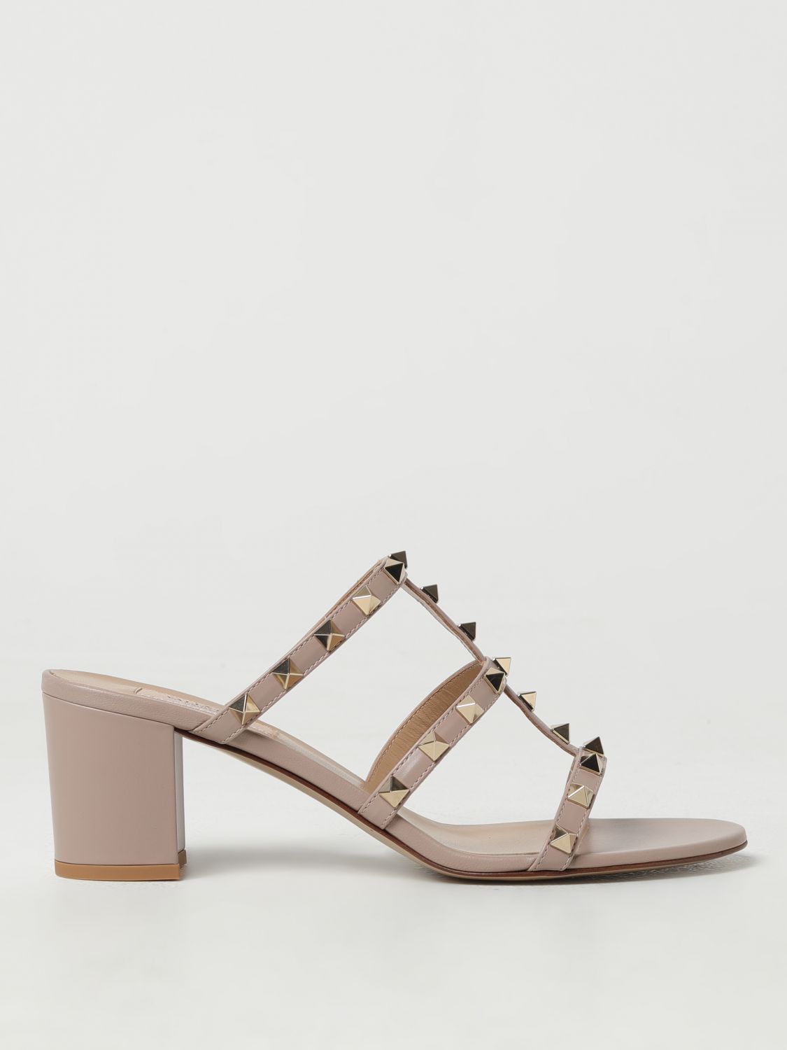 image of Valentino Garavani Heel Shoesed Sandals Woman Blush Pink, Women's (Size 7)