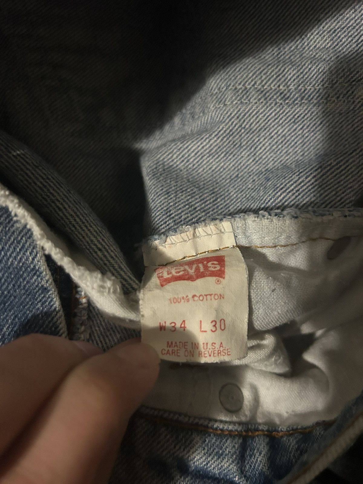 Levi's × Vintage Vintage Levis 505 Orange Tabs 34 30 Size US 34 / EU 50 - 4 Thumbnail