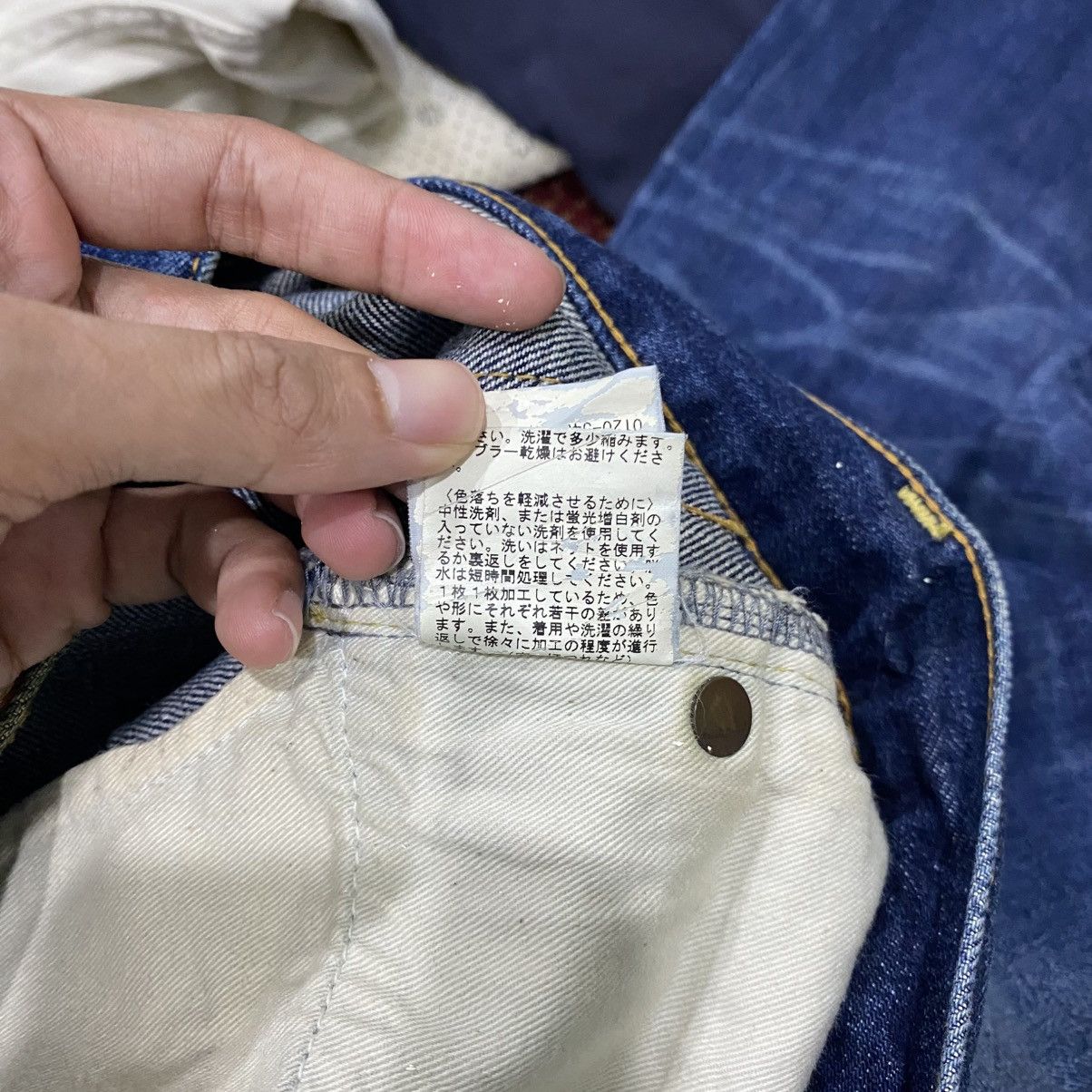 Journal Standard Vintage Journal Standard Japan Distressed Indigo Jeans Size US 30 / EU 46 - 17 Thumbnail