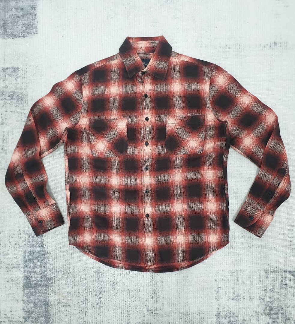 Japanese Brand 💥Collective red checkered flannel shadow shirt Size US M / EU 48-50 / 2 - 1 Thumbnail