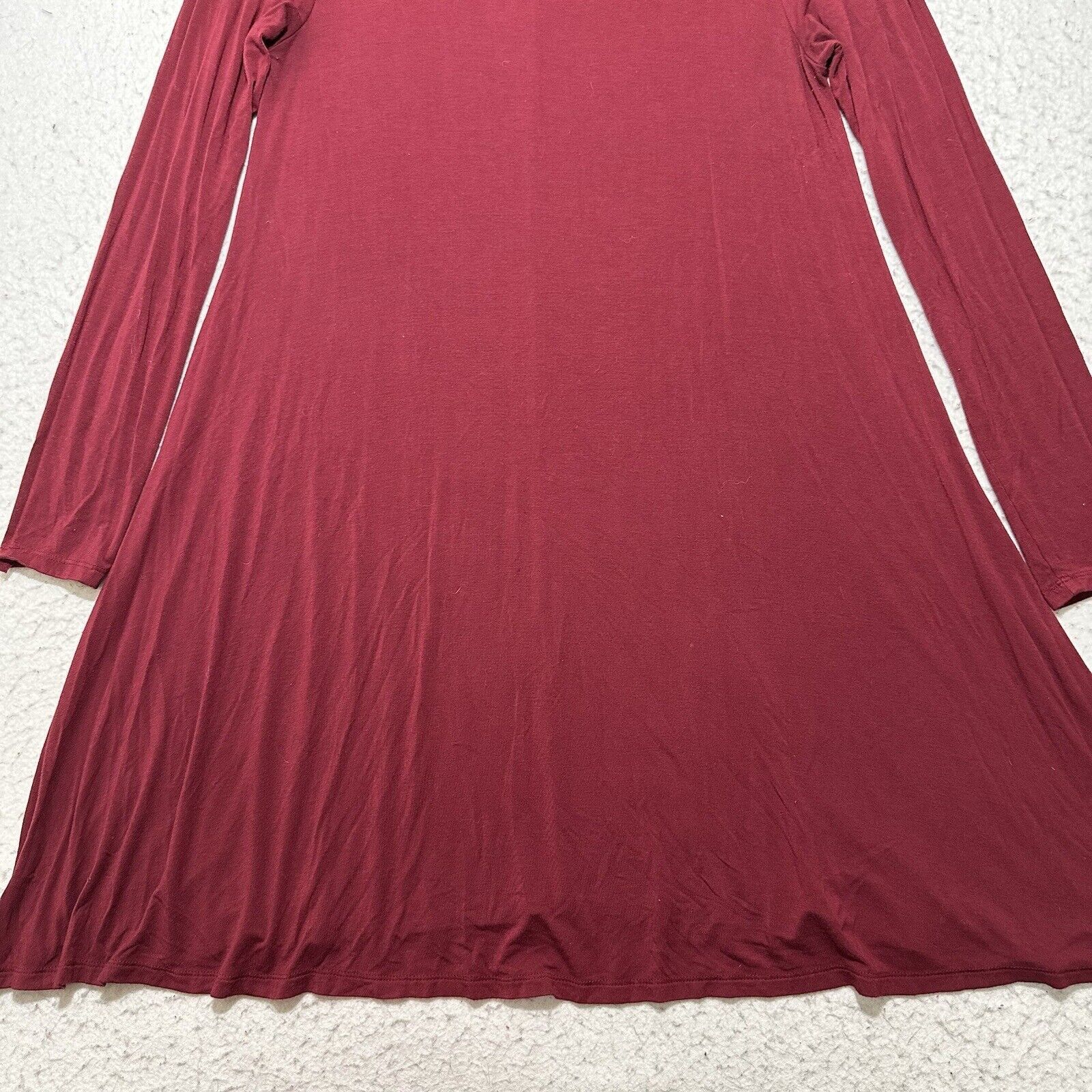 Old Navy Old Navy Large A-Line Burgundy Red Pullover Dress Stretch Size L / US 10 / IT 46 - 7 Thumbnail