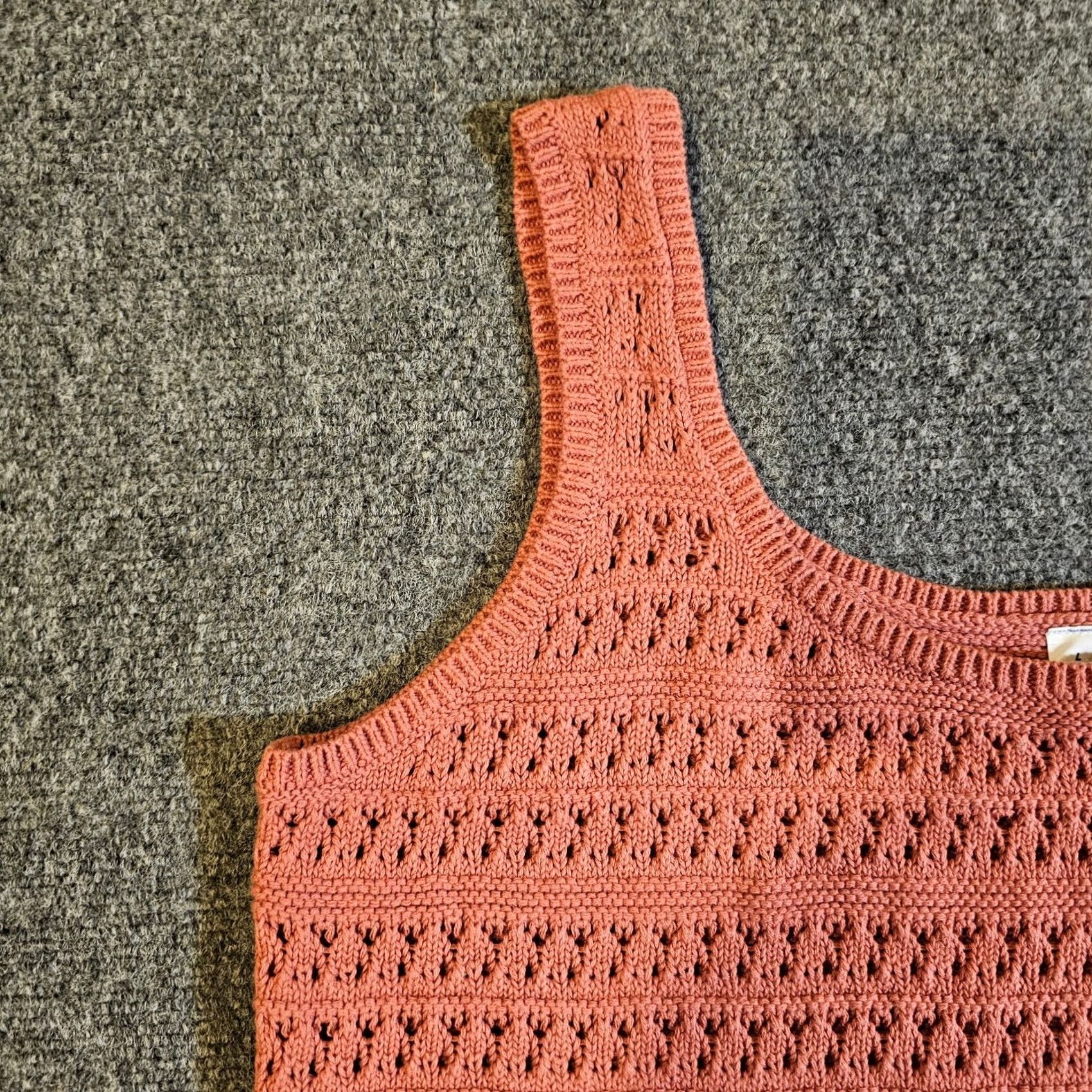 Old Navy Old Navy Dress Womens Size Large Orange Crochet Sheer Midi Beach Coverup Casual Size L / US 10 / IT 46 - 4 Thumbnail