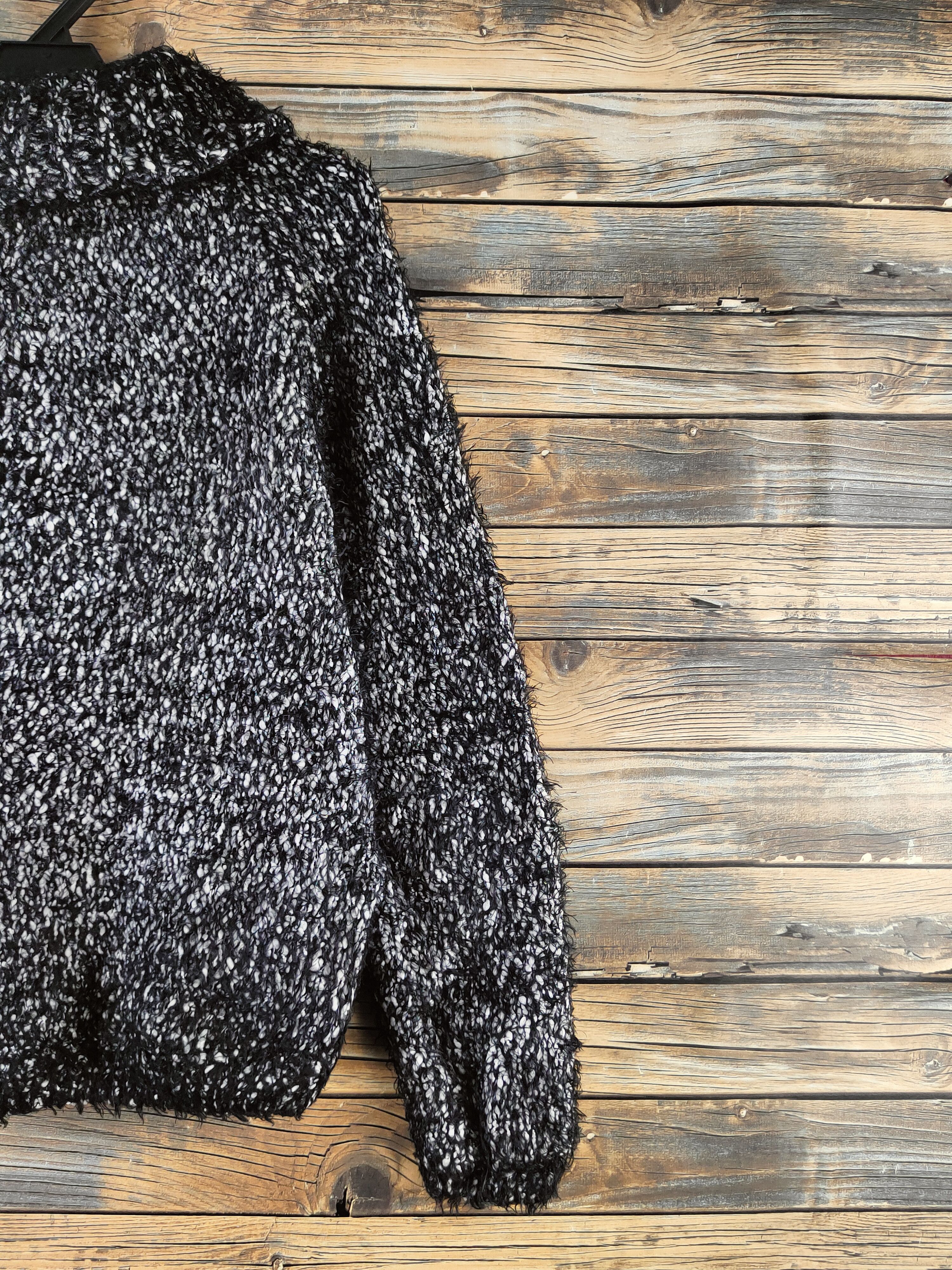 Japanese Brand DL Lepsim Black Fur shaggy Mohair Knitwear #46-998 Size M / US 6-8 / IT 42-44 - 9 Thumbnail