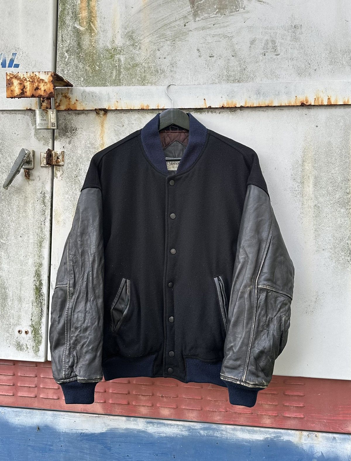 Japanese Brand 👹Vintage Depeche Wool Bomber Jacket Size US L / EU 52-54 / 3 - 3 Thumbnail