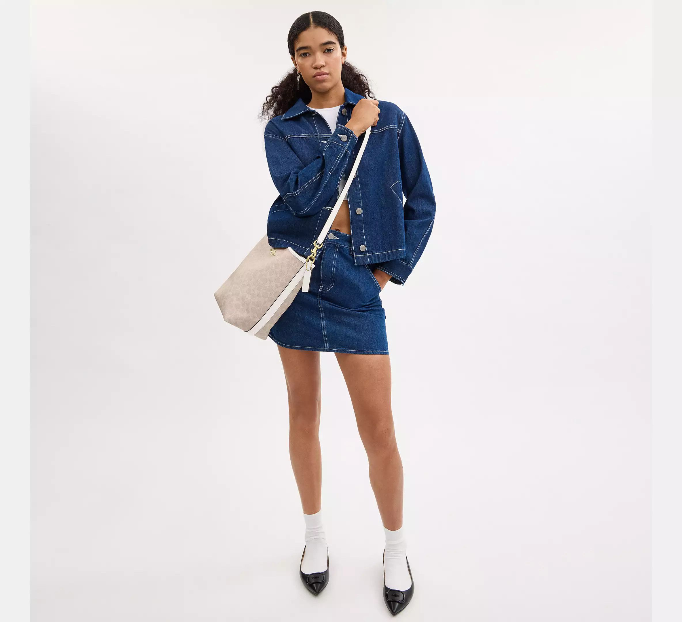 Coach City Large Bucket Bag In Signature Canvas CT802 Size ONE SIZE - 8 Thumbnail