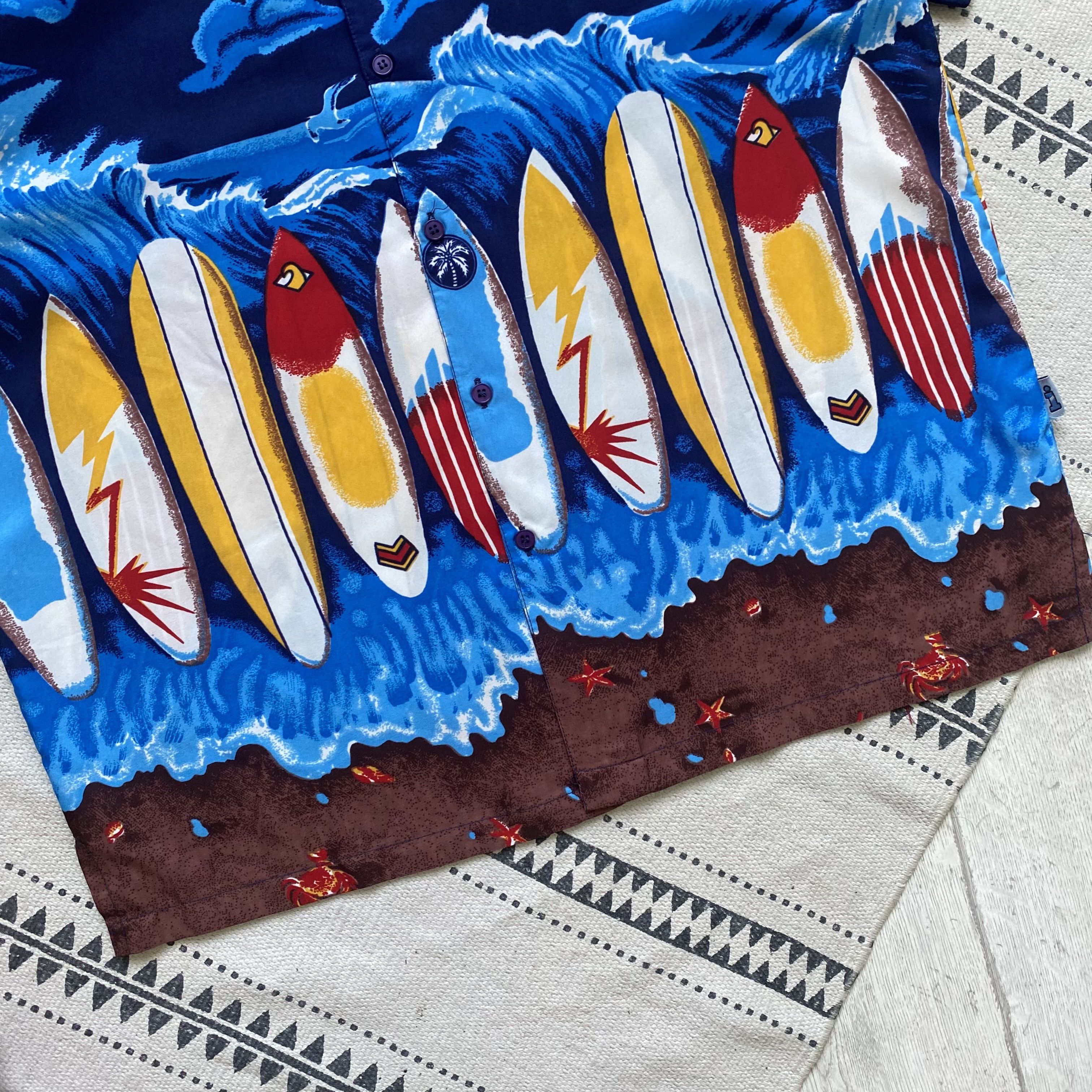 Billabong 🏄🏻‍♂️ Vintage Surf Hawaiian Shirt Y2K Oneill Billabong Size US L / EU 52-54 / 3 - 3 Thumbnail