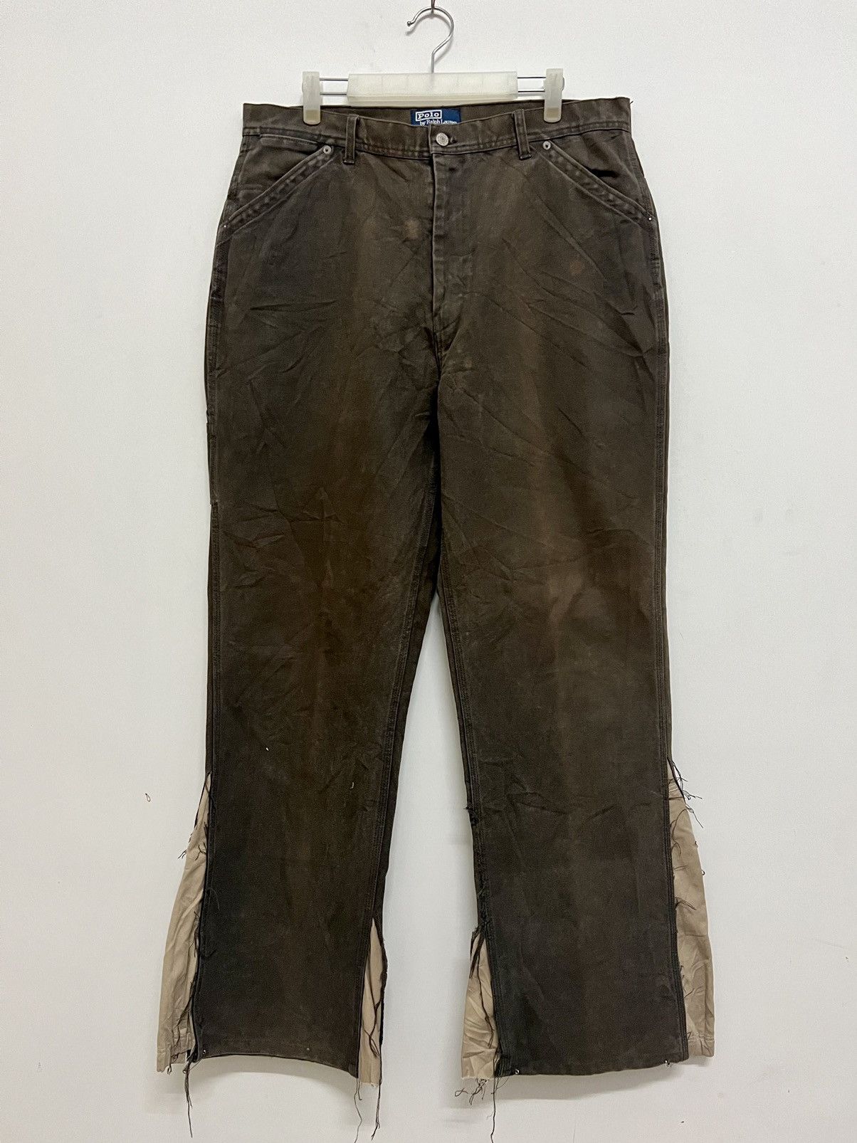 Polo Ralph Lauren × RRL Ralph Lauren × Vintage VINTAGE FLARED RECONSTRUCTED POLO RL CARPENTER ARMY UTILITY Size US 36 / EU 52 - 3 Thumbnail