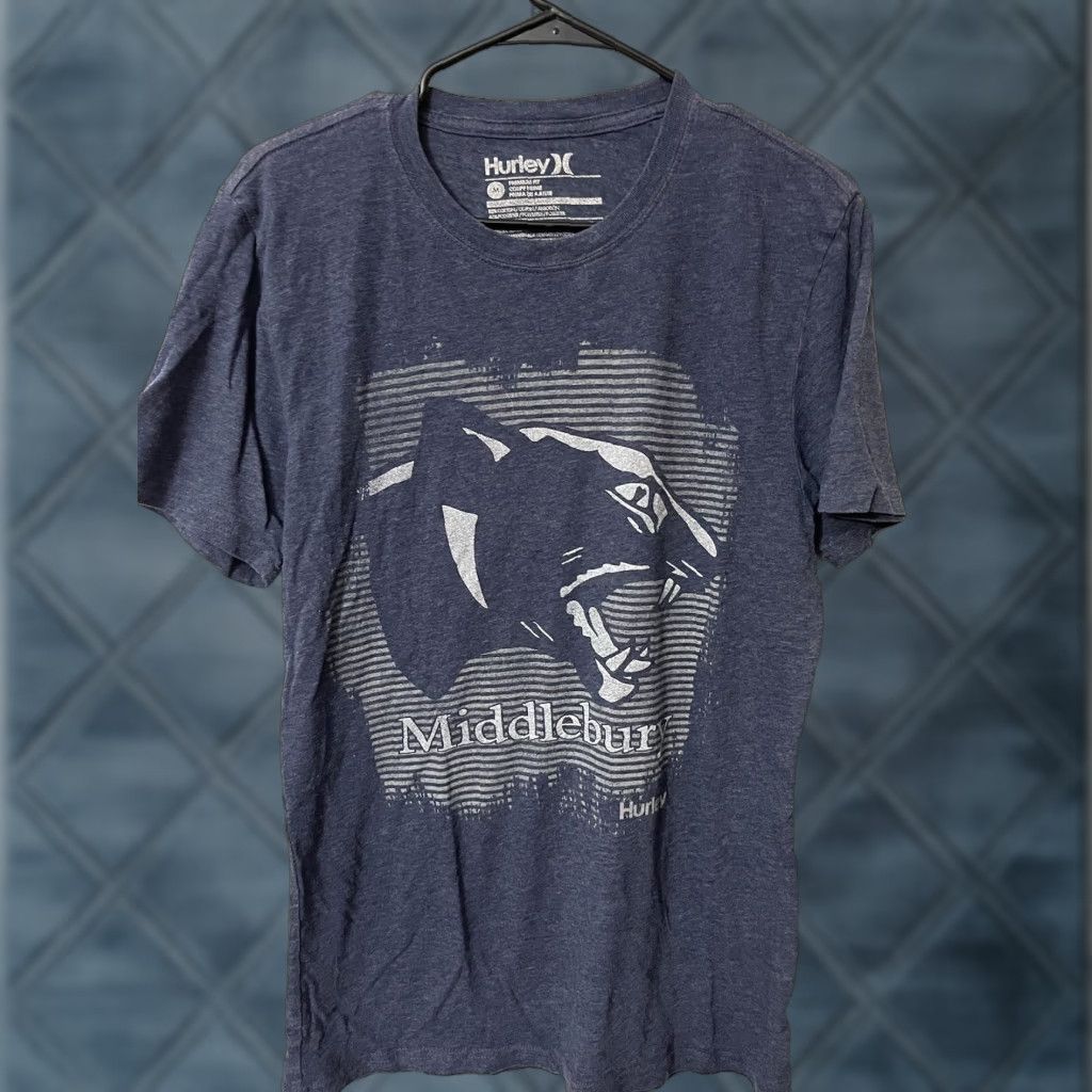 Hurley Hurley Men's Crew Neck T-Shirt Logo Tee Medium Blue Casual Surfing 2010s Size US M / EU 48-50 / 2 - 1 Thumbnail