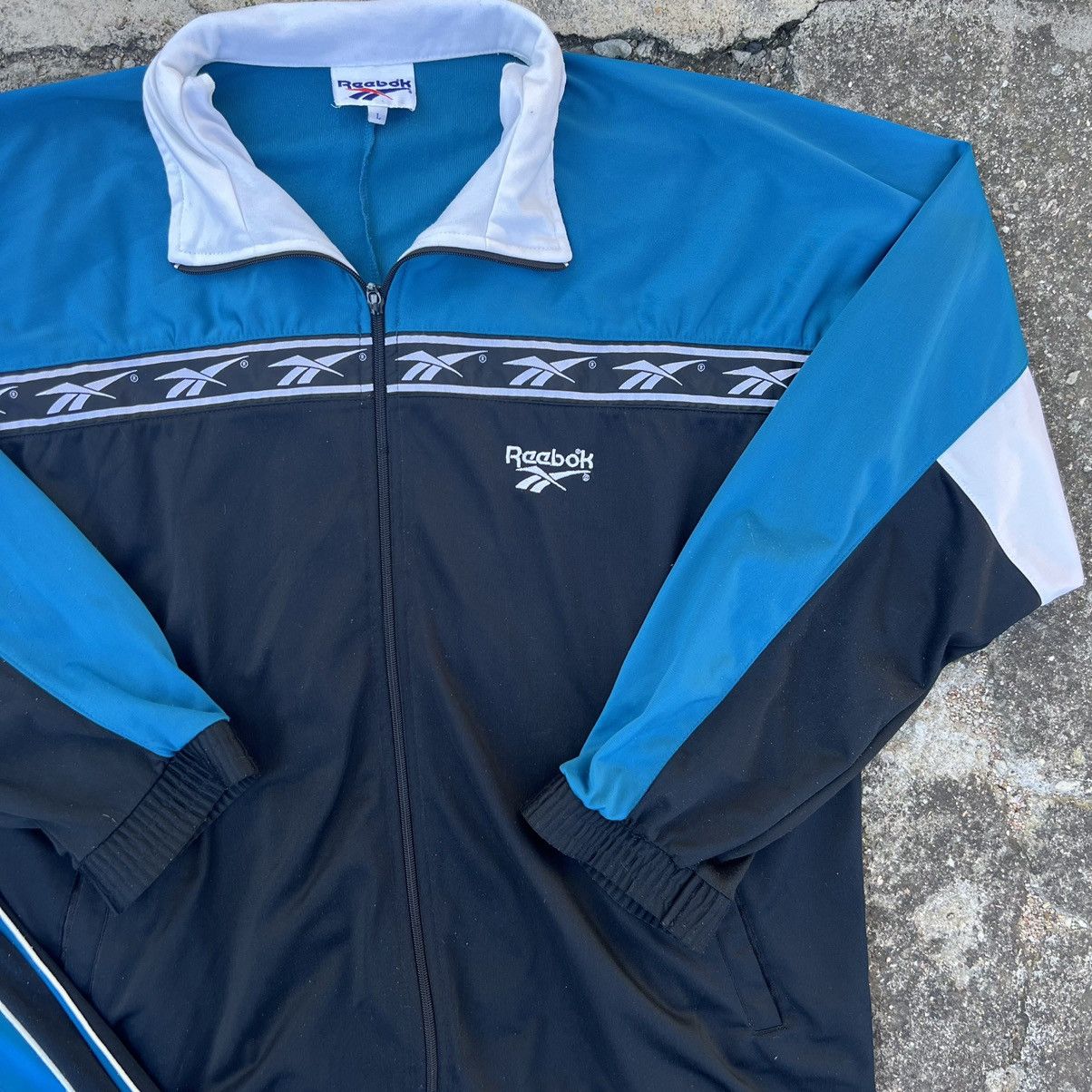 Reebok × Vintage VINTAGE 90S REEBOK NAVY BOXY NYLON JUMPSUIT Size US XL / EU 56 / 4 - 4 Thumbnail