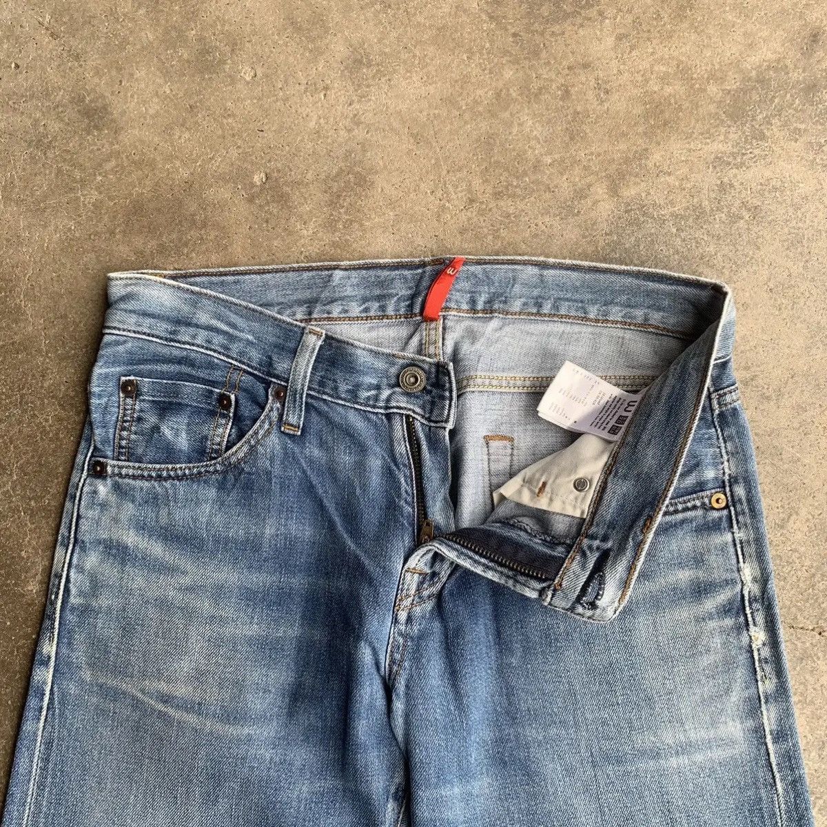Kaihara Denim 💥 REDLINE JAPANESE VINTAGE 30x31 Blue Wash Jeans Pants Size US 30 / EU 46 - 6 Thumbnail