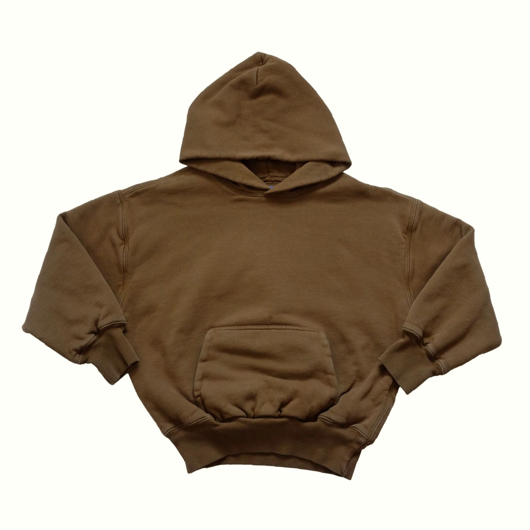 Gap VINTAGE GAP YZY BROWN Y2K VTG BLANK YE KANYE WEST DOUBLE LAYER BROWN HOODIE SWEAT 2021 SZ M Size US M / EU 48-50 / 2 - 2 Thumbnail