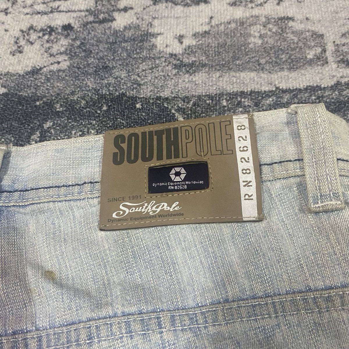 JNCO Vintage Southpole Light Washed Baggy Denim Jeans Size US 34 / EU 50 - 12 Thumbnail