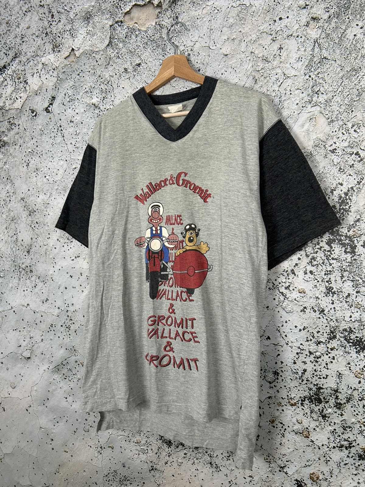 Cartoon Network Vintage Wallace and Gromit 90s Cartoon Movie Graphic Tee Size US XL / EU 56 / 4 - 2 Thumbnail