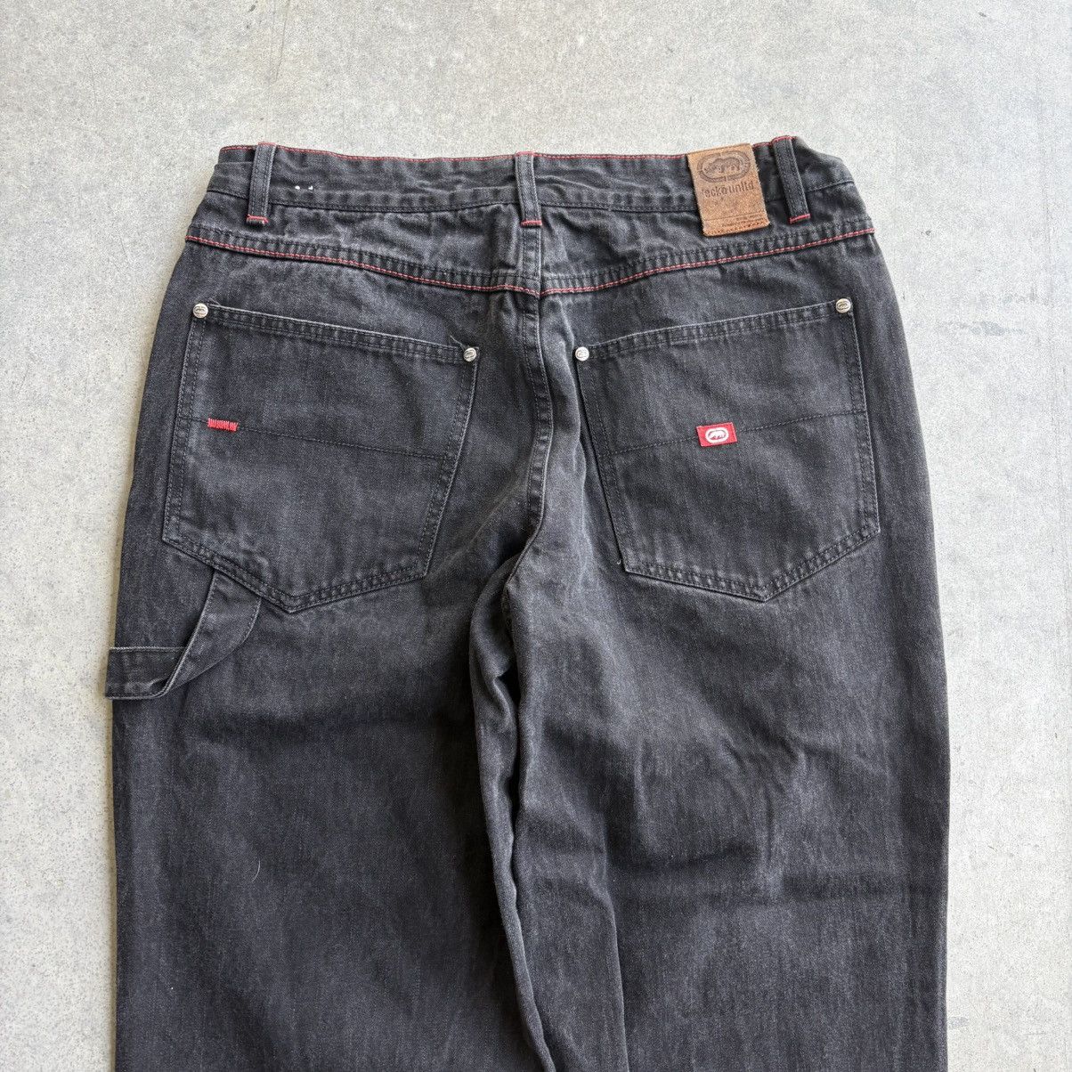 Ecko Unltd. Vintage Y2K Baggy Ecko Jeans Black Carpenter Pants 34x32 Size US 34 / EU 50 - 3 Thumbnail