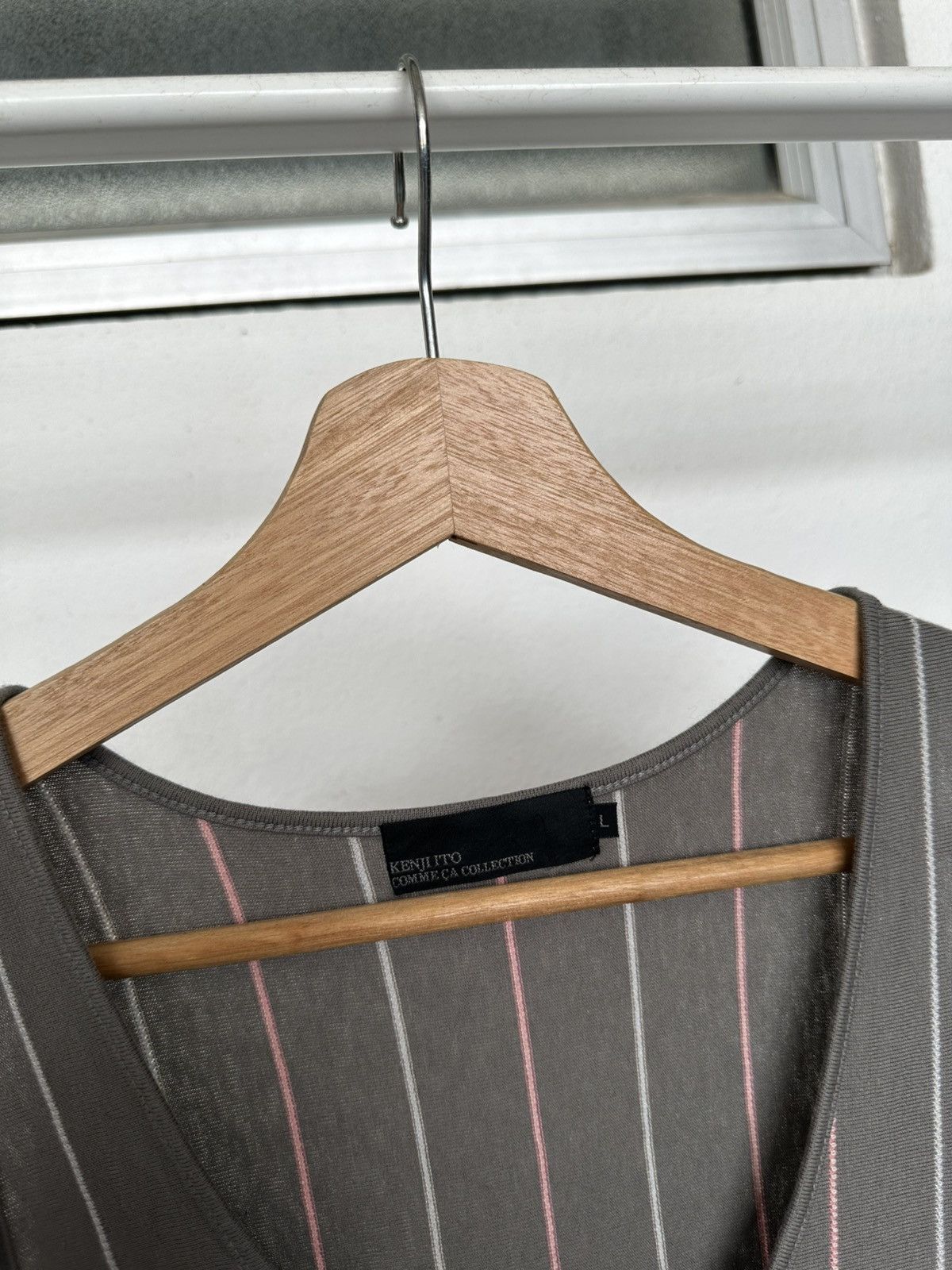 Japanese Brand 00’s Comme Ca Collection by Kenji Ito tank striped Size US M / EU 48-50 / 2 - 8 Thumbnail