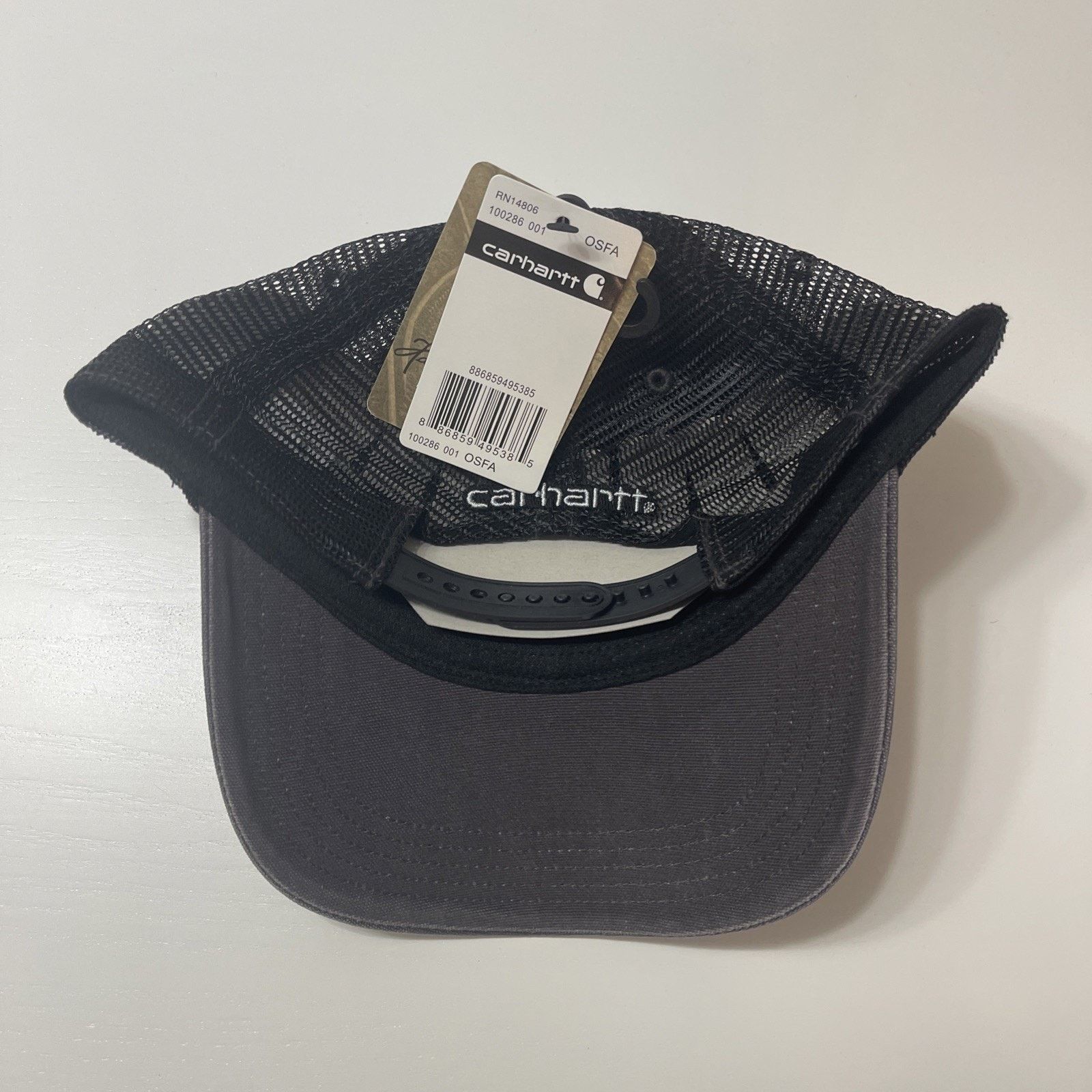 Carhartt Carhartt men's Trucker Cap Hat Snapback Gray New With Tags Size ONE SIZE - 5 Thumbnail
