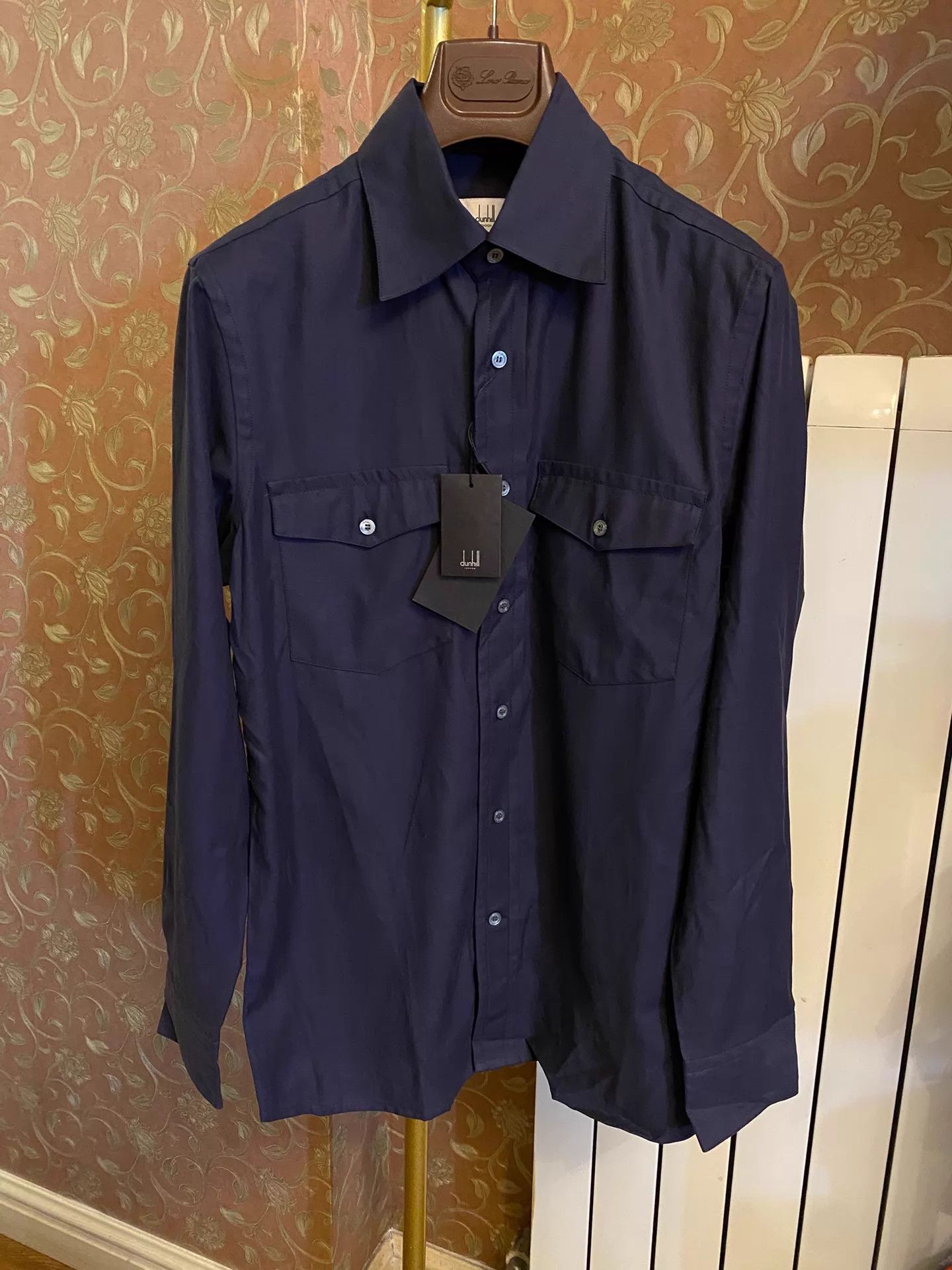 Alfred Dunhill Dunhill Portugal Made MOP Button-Down Shirt Size M Size US M / EU 48-50 / 2 - 1 Thumbnail