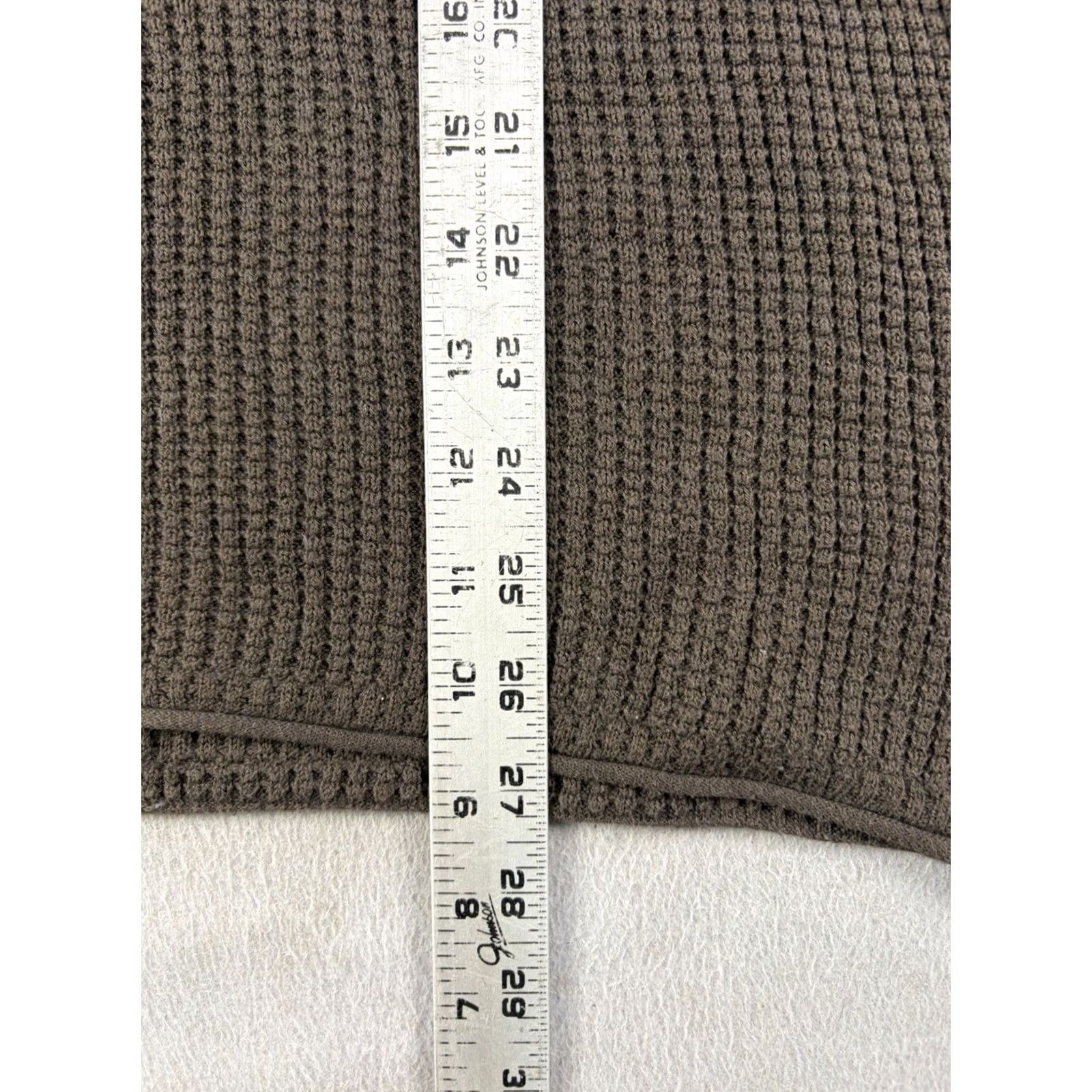 Billy Reid Billy Reid Shirt Men’s Small Green Mini Waffle Crew Cotton Cashmere Thermal Shirt Size US S / EU 44-46 / 1 - 8 Thumbnail