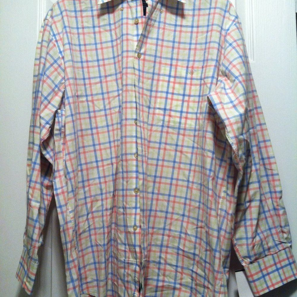 Scott Barber SCOTT BARBER MEN'S 100%COTTON CASUAL SHIRT SIZE: L Size US L / EU 52-54 / 3 - 4 Thumbnail
