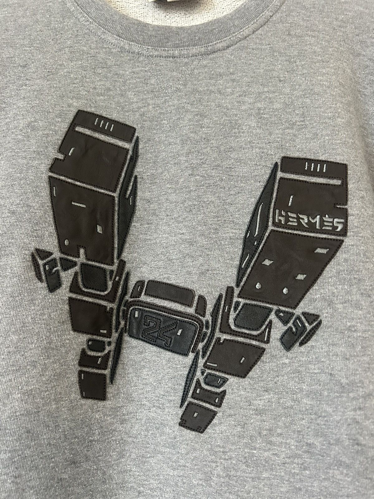 Hermes Grey H Graphic Crewneck Sweatshirt Size US M / EU 48-50 / 2 - 3 Thumbnail