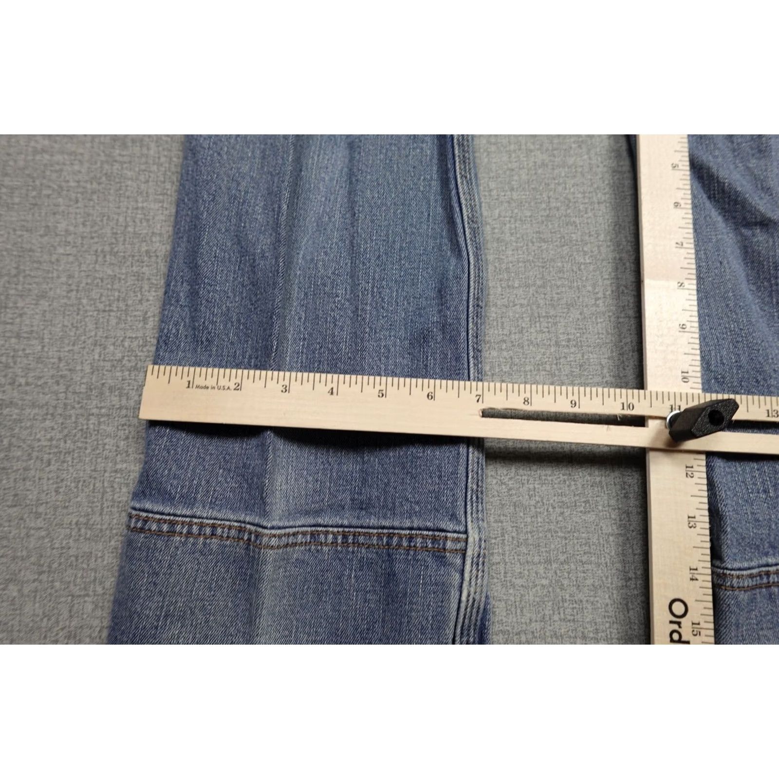 Carhartt Carhartt Jeans Mens 34x32 Blue Light Wash 5-Pocket Denim Straight Stretch Work Shirt? Size US 34 / EU 50 - 7 Thumbnail