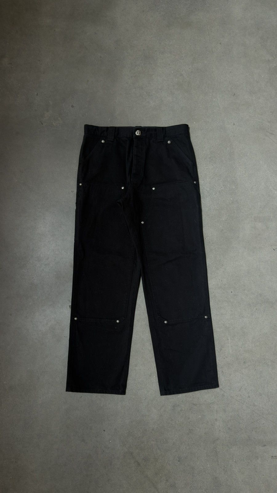 Chrome Hearts RARE! Chrome Hearts Double Knee Wax Carpenter Pants Size US 31 - 1 Thumbnail