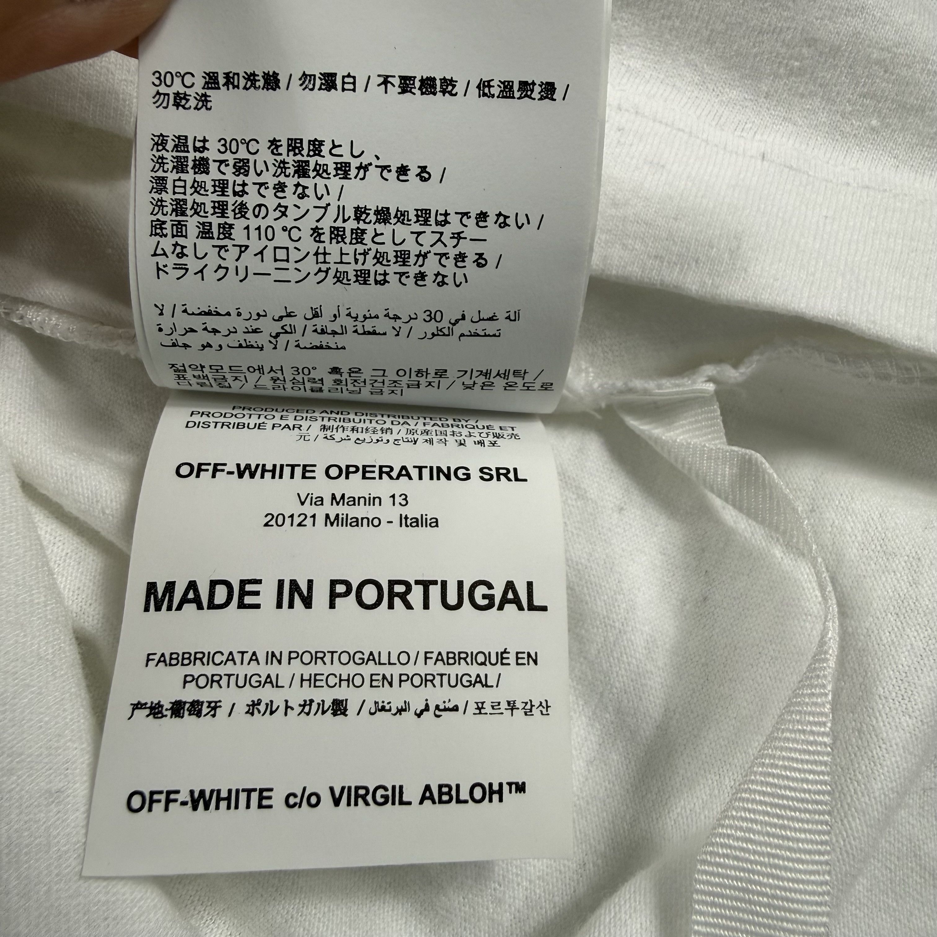 Off-White Off-White Bulldozer Globe Arrows Graphic T-Shirt White Size US L / EU 52-54 / 3 - 10 Thumbnail
