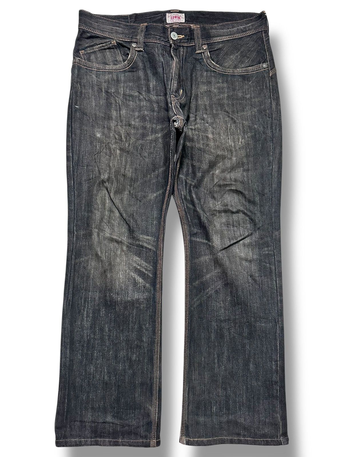 Edwin Edwin Exclusive Vintage Straight Leg Buckleback With Faded Size US 39 - 1 Thumbnail