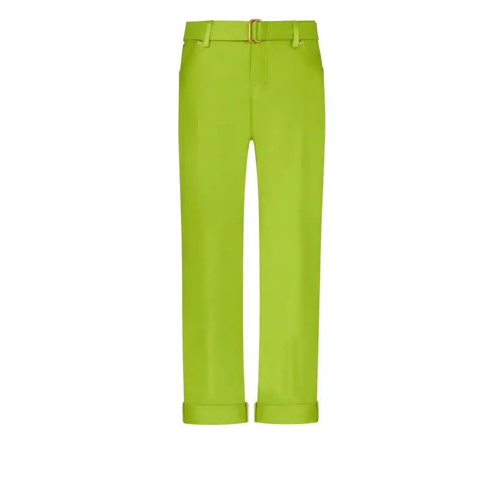 Tom Ford o1loc1c1024 PAW143 Silk Duchesse Boyfriend Pant in Green Size 24" / US 00 / IT 34 - 1 Thumbnail