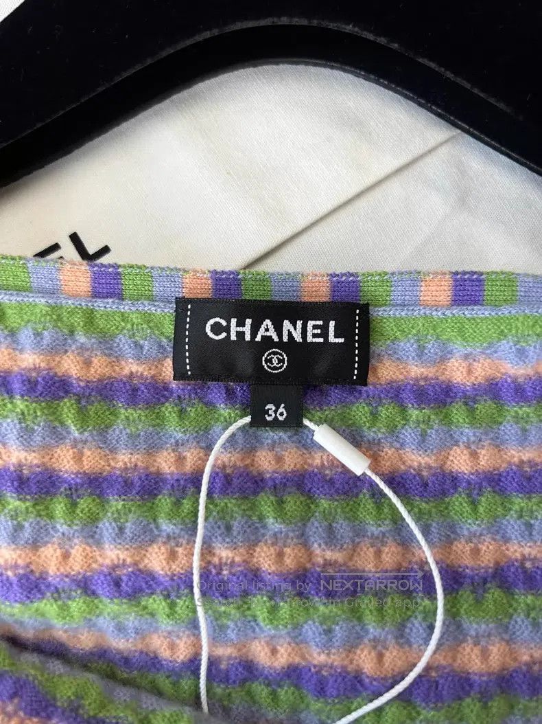 Chanel Chanel 24A diamond buckle striped suspender vest Size XS / US 0-2 / IT 36-38 - 5 Thumbnail
