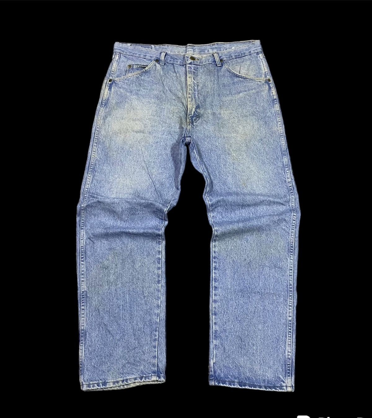 Jean × Vintage × Wrangler Vintage Wrangler Dirty Light Washed Baggy Denim Jeans Size US 38 / EU 54 - 1 Thumbnail