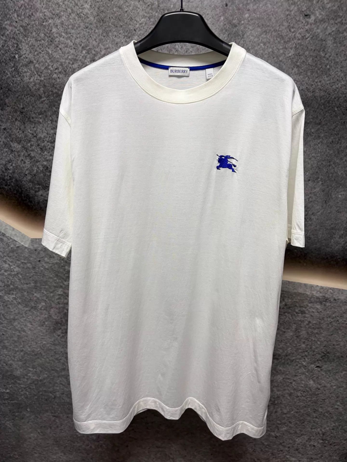 Burberry Burberry Horseferry Embroidered Short Tee XXXL Blue Logo Size US XXL / EU 58 / 5 - 1 Thumbnail
