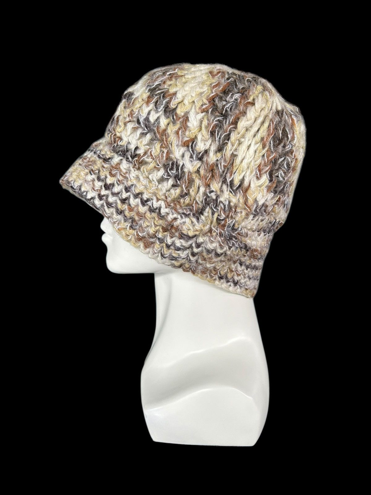Japanese Brand × Kapital × Vintage Crochet Knitted Handmade Beanie Hats Rare☠️☠️ Size ONE SIZE - 2 Thumbnail