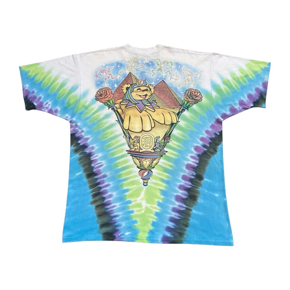 Grateful Dead Vintage 90s Liquid Blue Grateful Dead Egypt Tie Dye Tee XL Size US XL / EU 56 / 4 - 2 Thumbnail