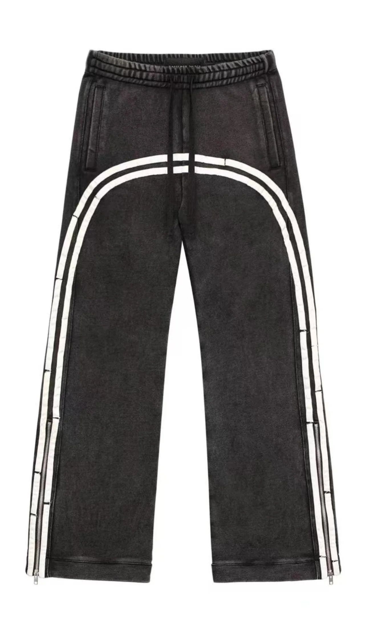 Japanese Brand × Vintage Double Stripe Embroided Zipper Leg Pants Size US 33 - 5 Thumbnail