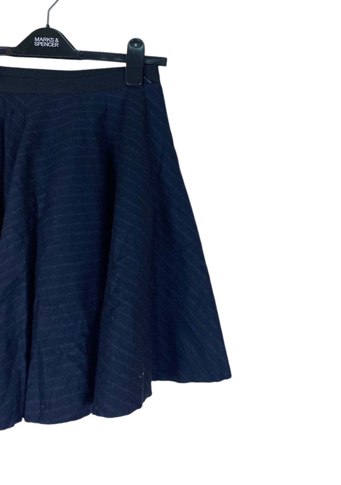 Lanvin Lanvin en Blue Stripe Skirt Size 23" - 3 Thumbnail