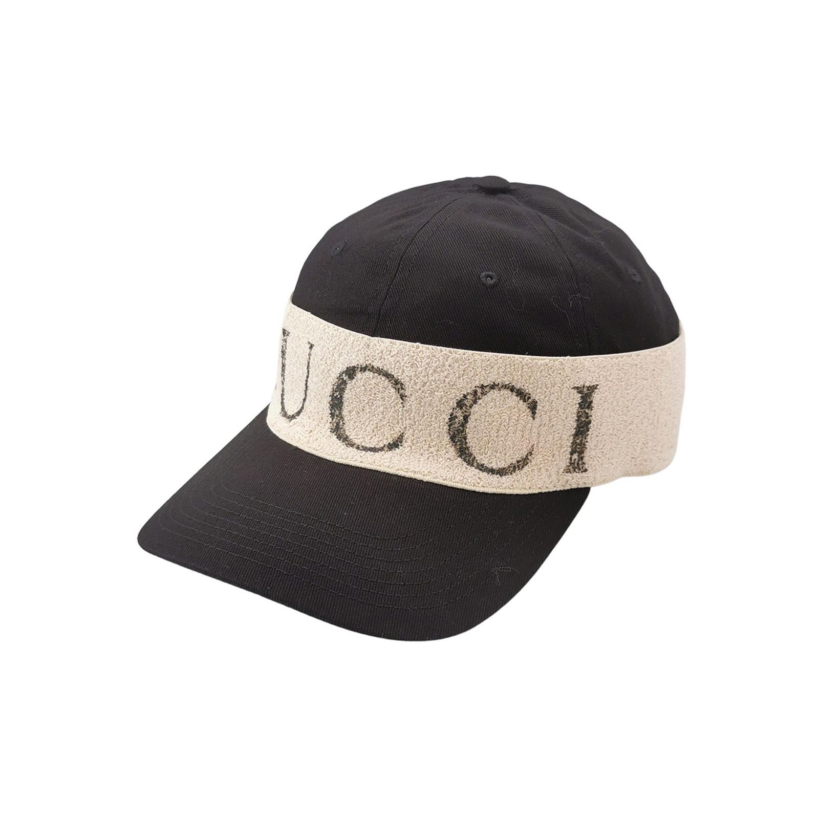 Gucci Gucci Terry Logo Cotton Baseball Cap ONE SIZE Size ONE SIZE - 1 Thumbnail