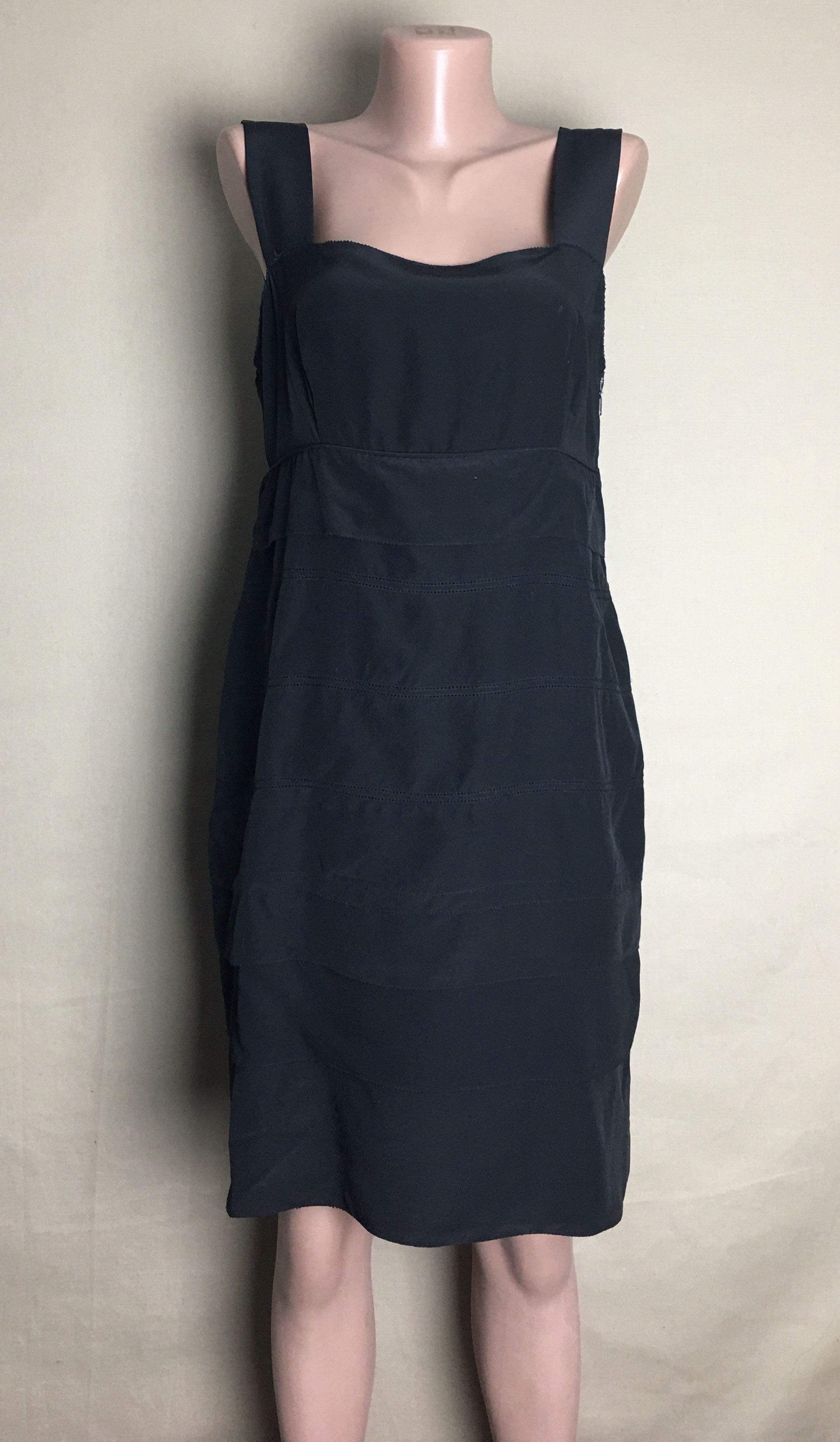 DOROTHEE SCHUMACHER Dorothee Schumacher Black Silk Designer Dress Size 4 (US 8) Size M / US 6-8 / IT 42-44 - 3 Thumbnail
